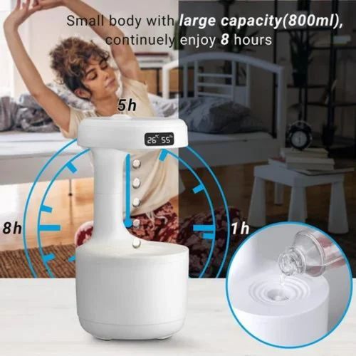 Anti gravity humidifier